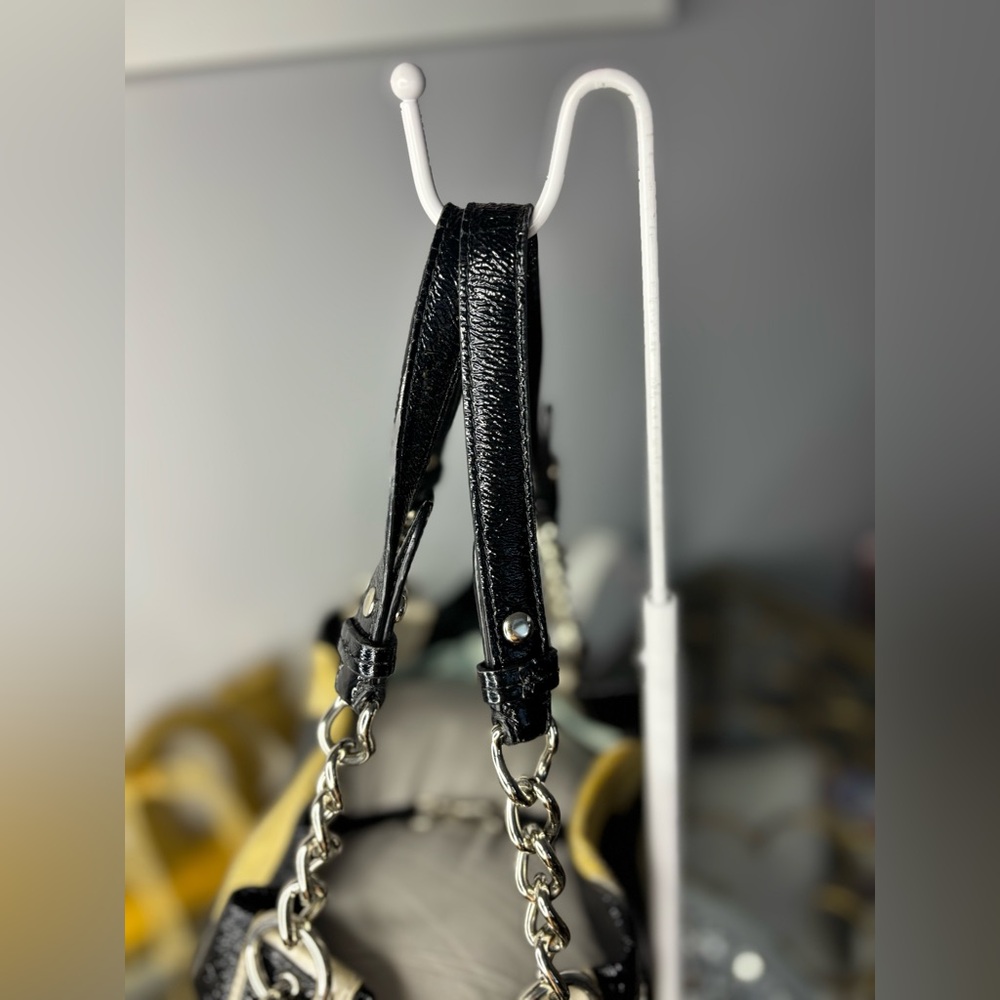Coach Rehab Peyton Inlaid C Tote with Suede and Patent exterior - Picture 8 of 14